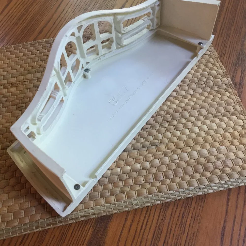 VTG Faux Wicker Mirror Shelf Sconces Set Homco Boho Plastic Wall Decor Dorm